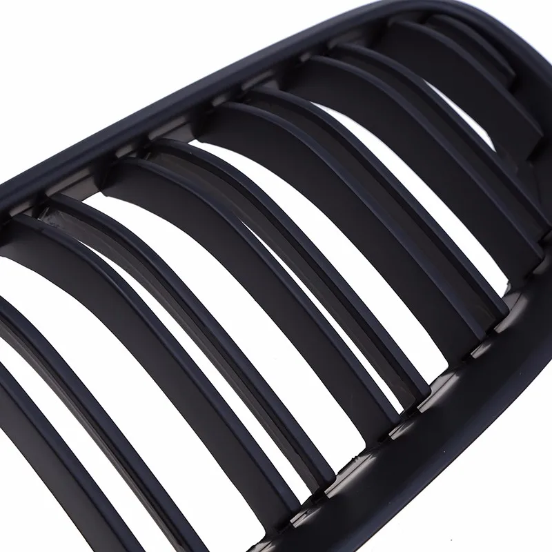 Matte Black Double Slat Kidney Sport Front Bumper Hood Grill Grille For BMW 3-Series E92 E93 Coupe 2010-2013 Facelift | Автомобили и