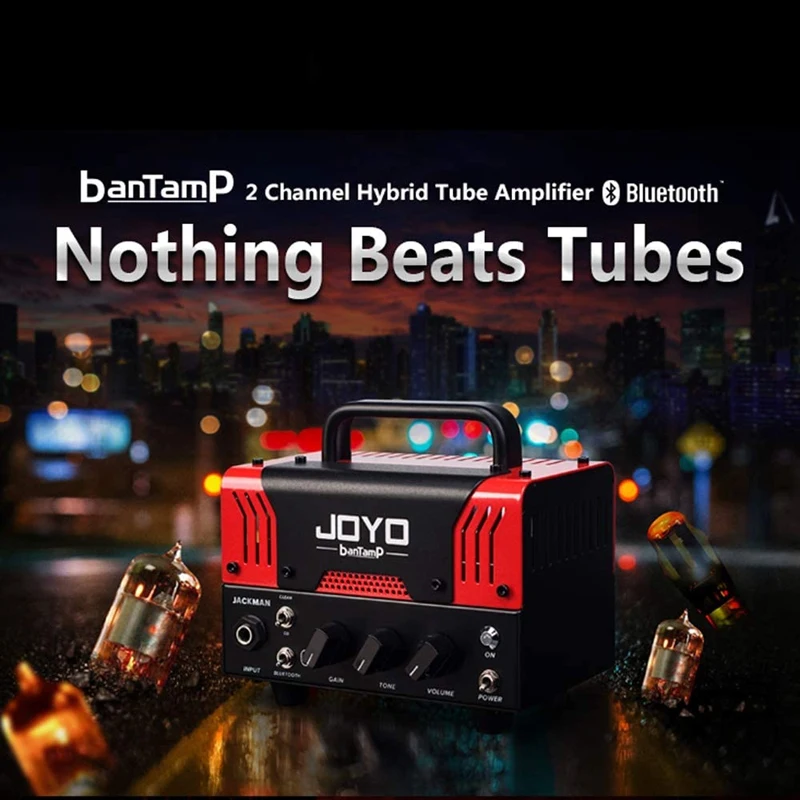JOYO BantamP JACKMAN Dual Channel Hybrid Guitar Amplifier Tube Head with Bluetooth for Electronic 20 Watt Preamp | Спорт и