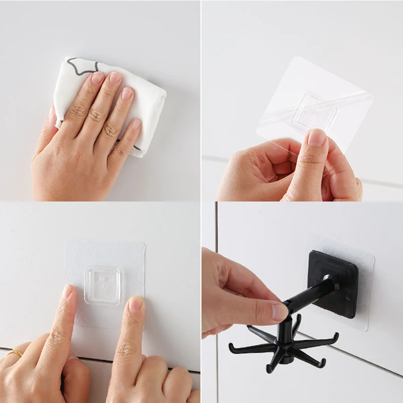 

360 Rotating Self-Adhesive Hook Waterproof Utility Hanger Multifunctional Household Storage Rack Kitchen Storage Wall Hook