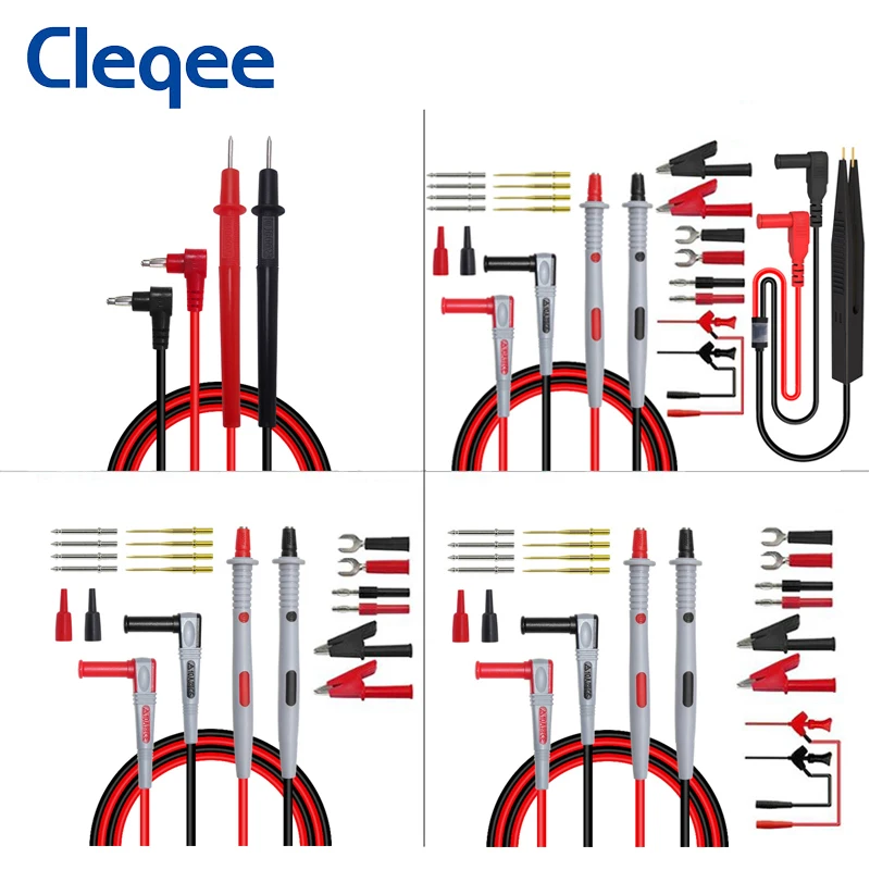 Cleqee P1503 серии мультиметр Тесты набор измерительных со сменными иглы 4 мм