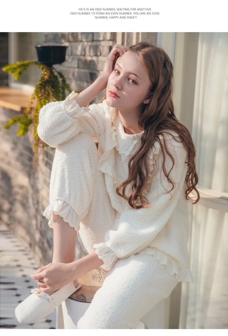 

X458-New winter pajamas long sleeve women sexy pajamas women's home clothes