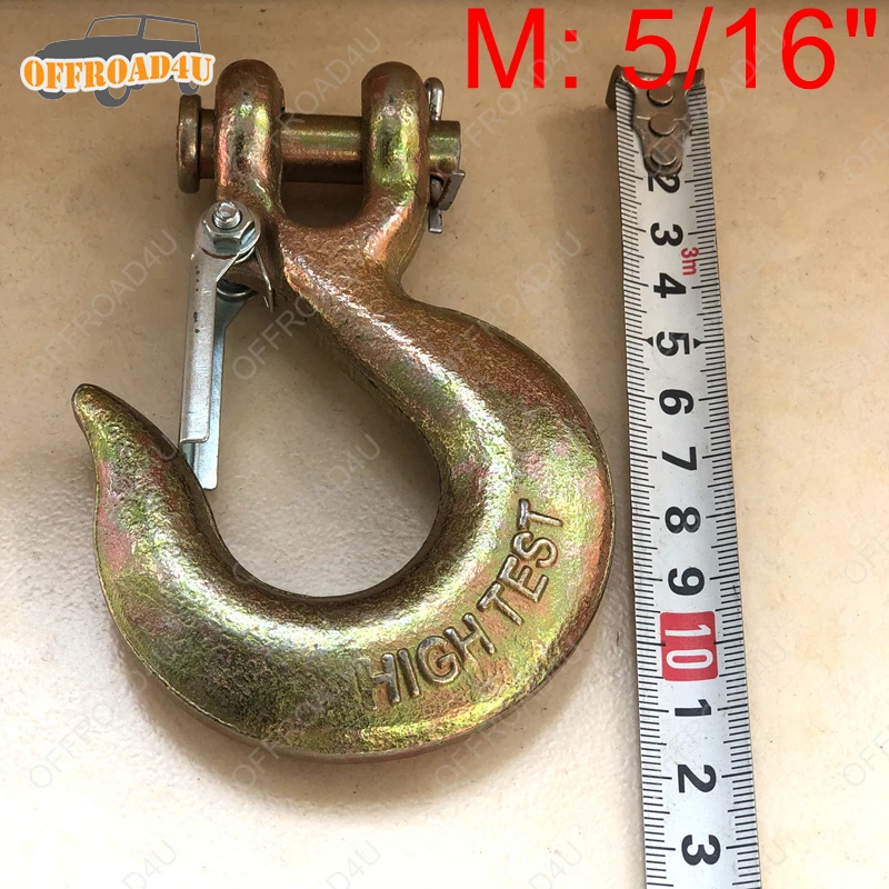 3 размера крючок для лебедки сверхмощный крюк 2 38 T трос буксировочный с