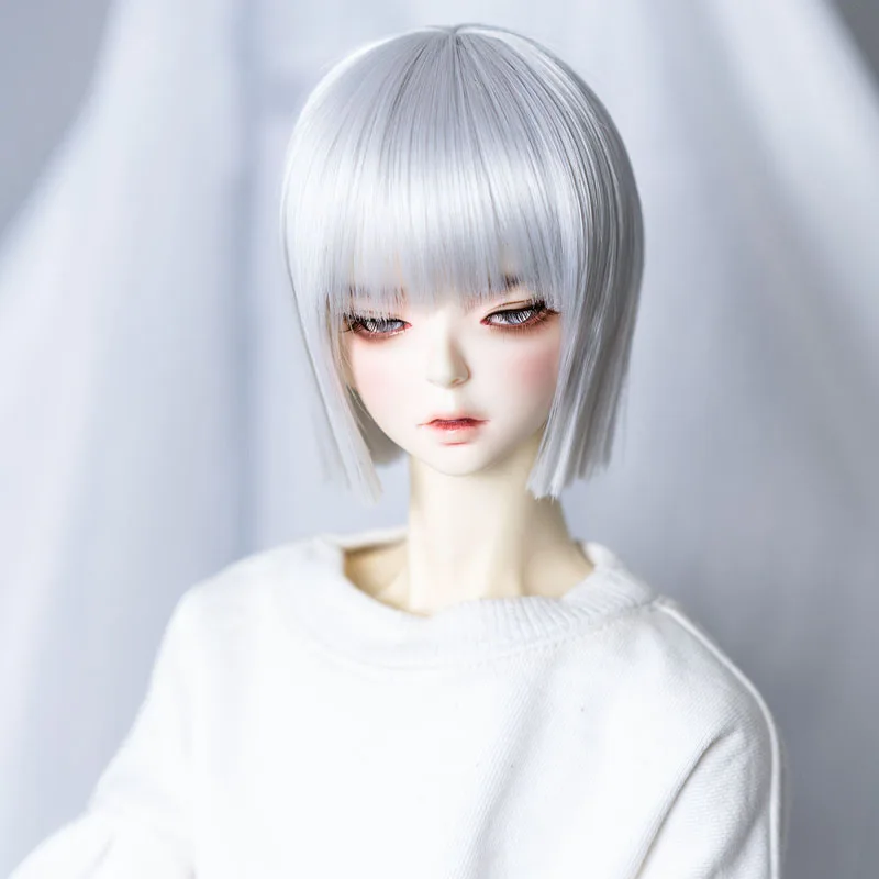 Новый стиль 1/3 1/4 1/6 1/8 Bjd парик короткий крутой прямой высокотемпературный волосы