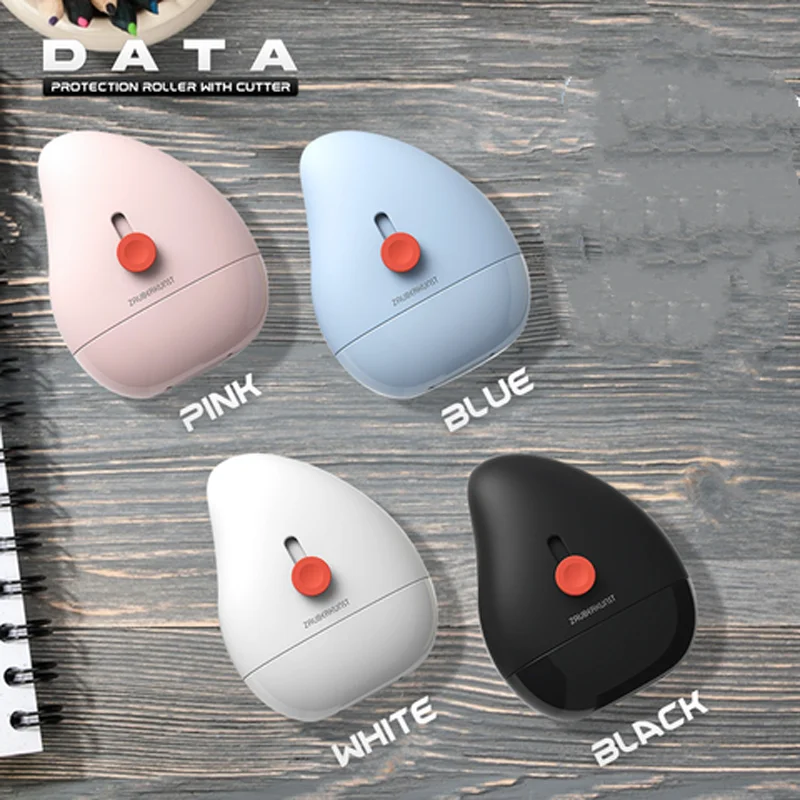 

1 Set Data Protection Roller With Cutter Identity Privacy Roller Stamp Information Coverage Messy Code Security Seal Dropship