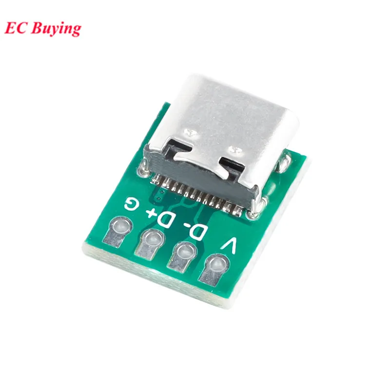 5 шт. тестовая пластина для печатной платы с разъемом TYPE-C USB3.1 16 Pin мама на разъем