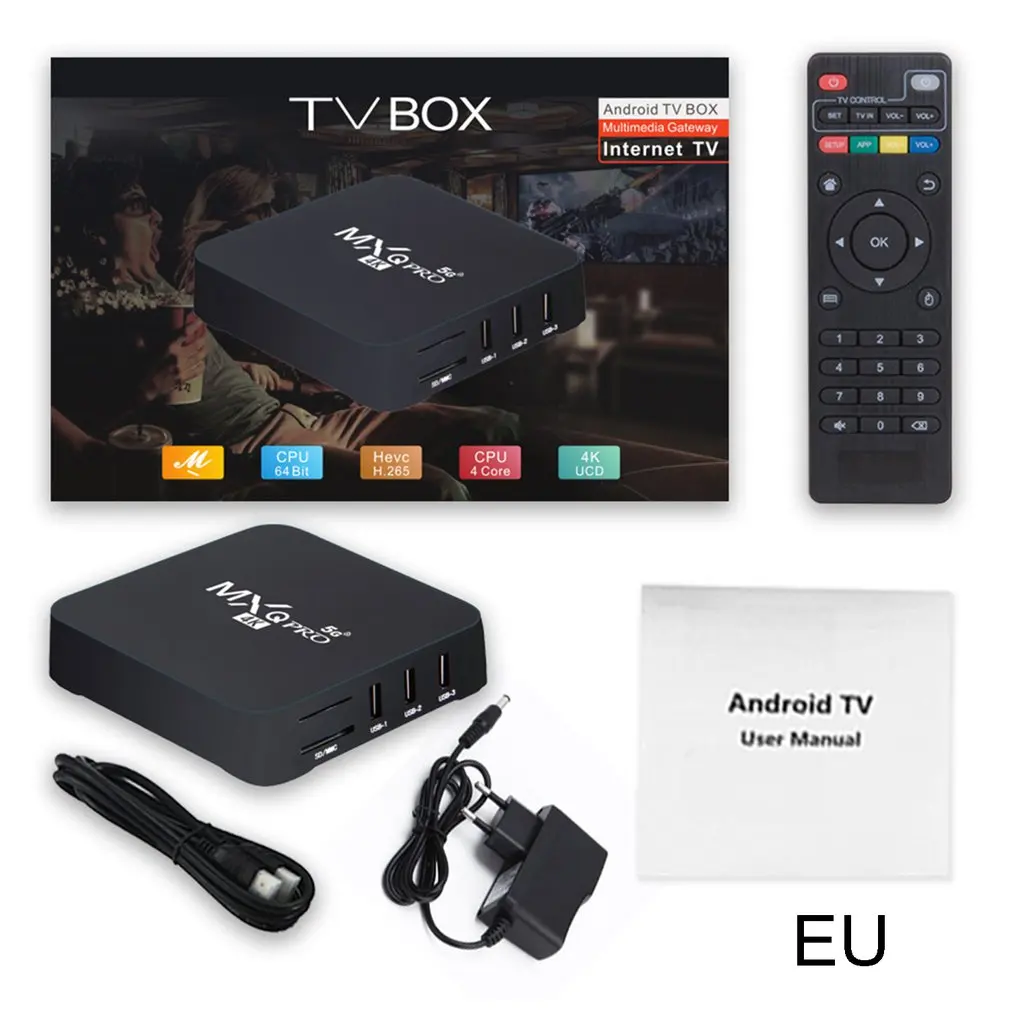 

5G Network Set-top Box High Definition Player Smart TV Box WiFi Media Player Set Top Box Smart TV Box