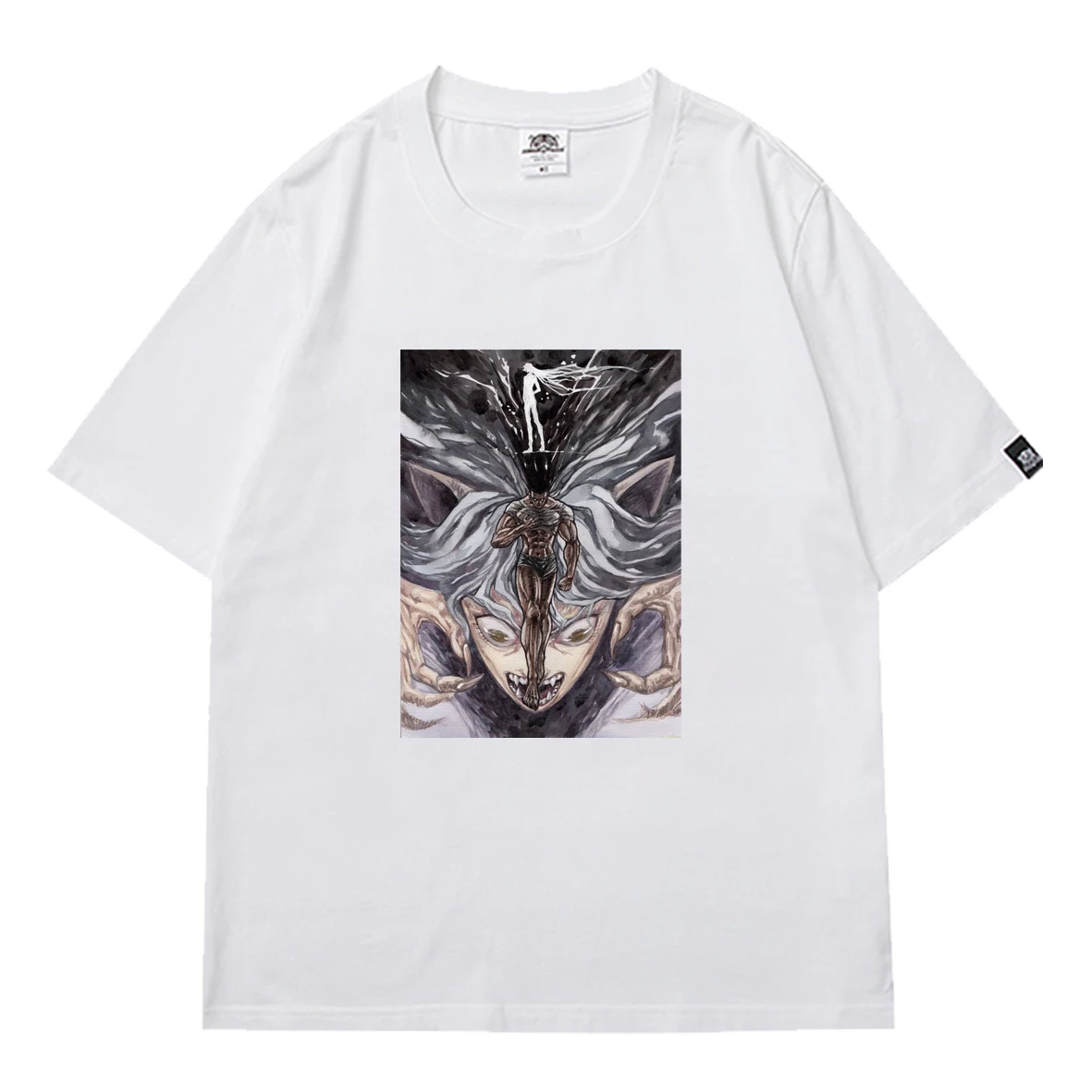 

Harajuku Anime HUNTERxHUNTER Mens T Shirts Unisex Boys Streetwear Print Tops & Tees Loose Black Tshirt Oversized T-shirt