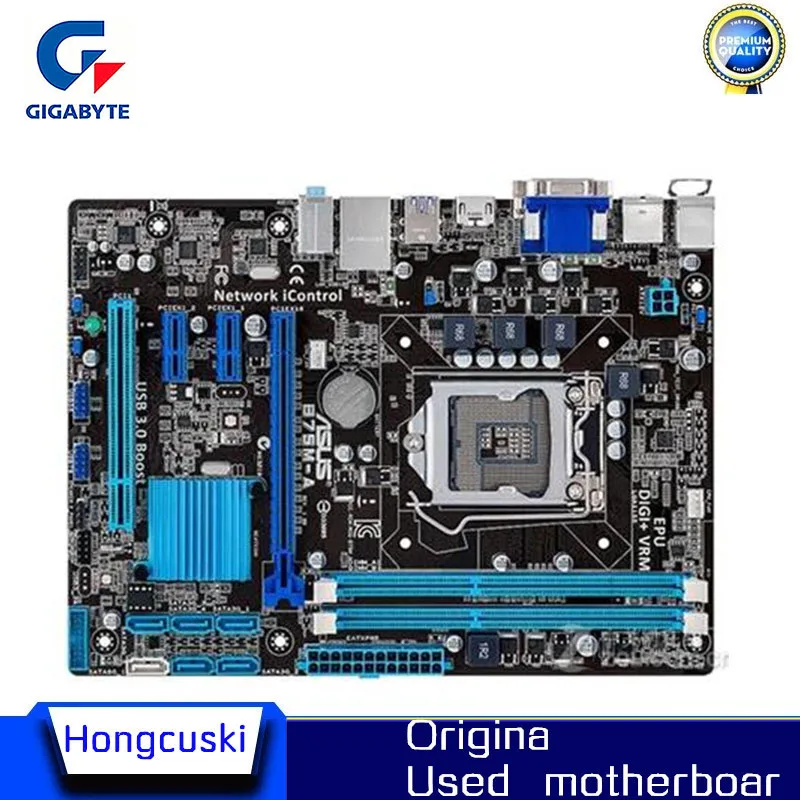 Для настольной материнской платы Asus б/у оригинальная материнская плата B75 Socket LGA