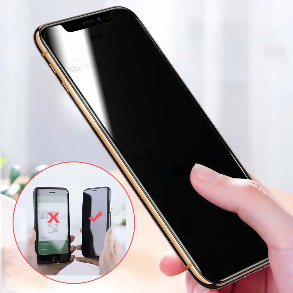 Против подсматривания бликов закаленное Стекло Экран среднего класса против