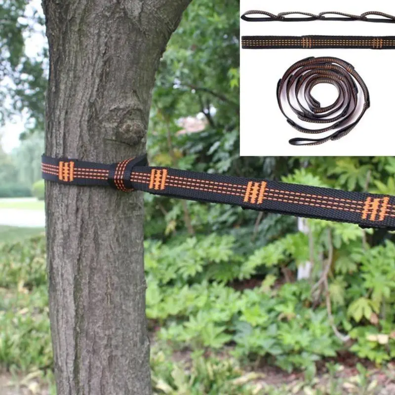 

Adjustable Tree Hanging Hammock Straps Climbing Rope Aerial Yoga Hammock Belt N58B