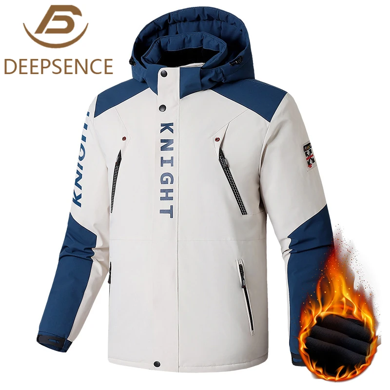 

Winter Men Warm Fleece Jackets Windproof Waterproof Hiking Parka Jackets Coat Mens Woman Outdoors Camping Fishing Pizex Jackets