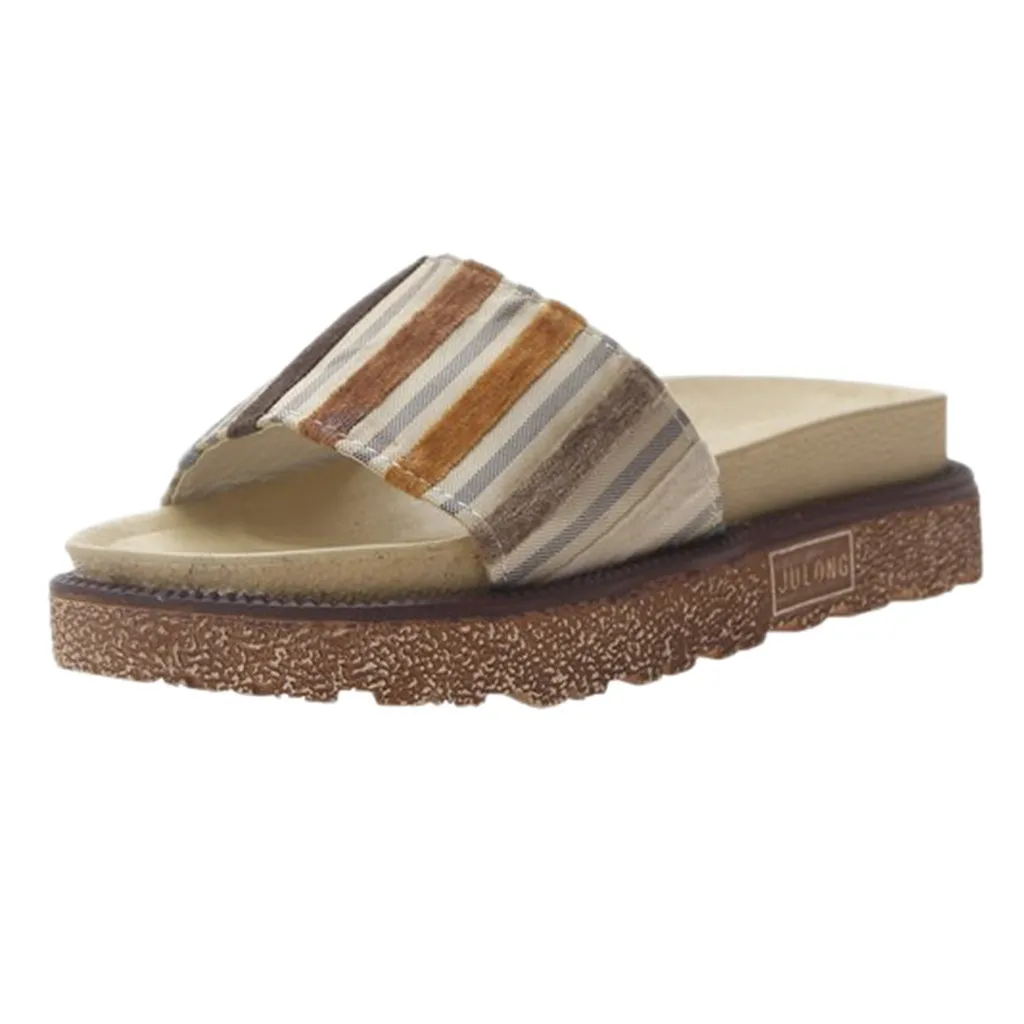 SAGACE/женские летние тапочки с открытым носком удобные нескользящие на танкетке