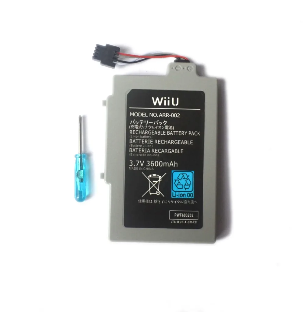 3 7 V 1500 мА/ч 3600 Перезаряжаемые Батарея для Nintend U Wii GamePad пульт дистанционного