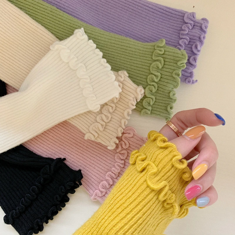 

2020 Autumn Winter New Arrival 6 Color solid Long Sleeve Pullover Top Slim Fit Sweater turtleneck sweater women