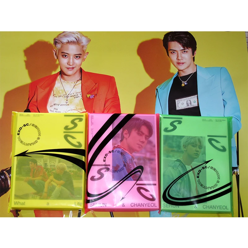 Подписанный EXO SC SeHun Chanyeol autographed What a Life mini 1-й альбом k-pop 79