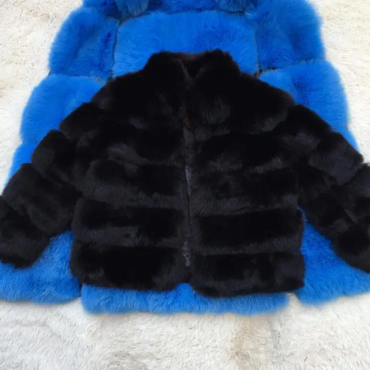 CP28 Black CP искусственный мех Заводская шуба из искусственного лисьего меха женские зимние меховые пальто со стоячим воротником из искусственного меха пальто Женская куртка из искусственного меха CP28 - Цвет: CP28 Black