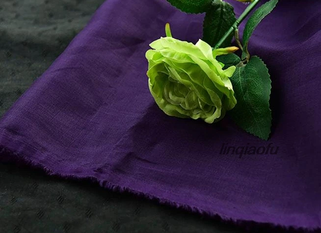 Летняя одежда дышащая чистая окрашенная рами ткань внутренний ремешок с темно