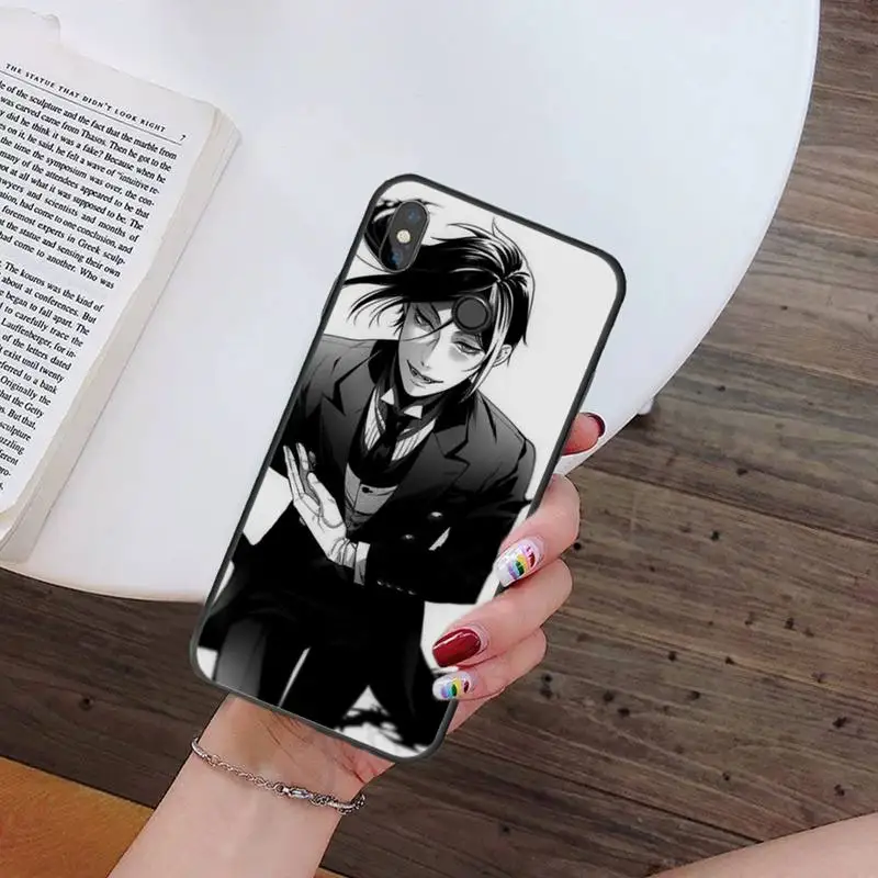 

Japanese anime Black Butler Phone Cases For Xiaomi Redmi 7 9t 9se k20 mi8 max3 lite 9 note 8 9s 10 pro Soft Shell Cover Funda
