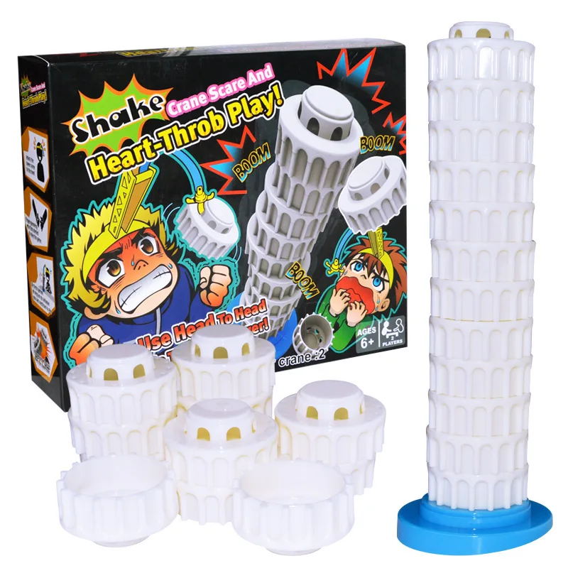 

Shake Heart-Throb Parent-Child Interactive Game Toy Leaning Tower Building Game Funny Entertainment Cap