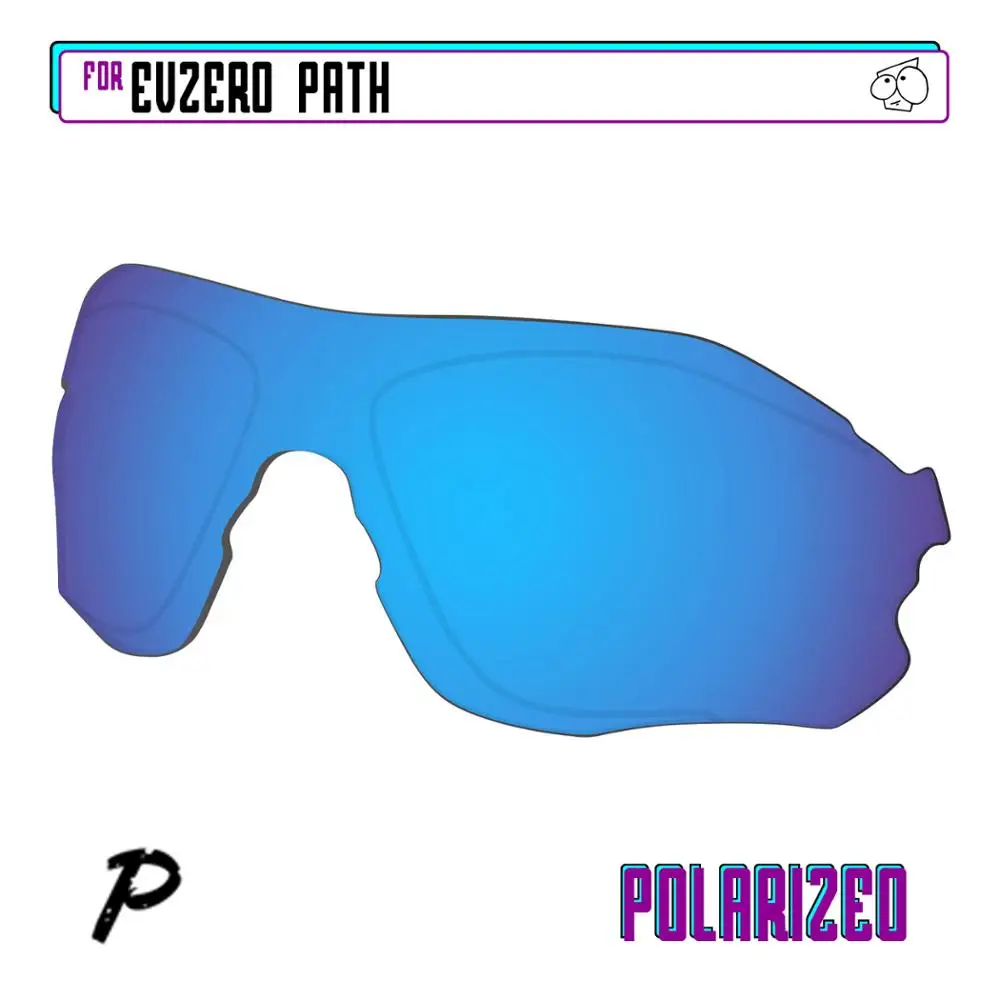 EZReplace Polarized Replacement Lenses for - Oakley EVZero Path Sunglasses - Blue P
