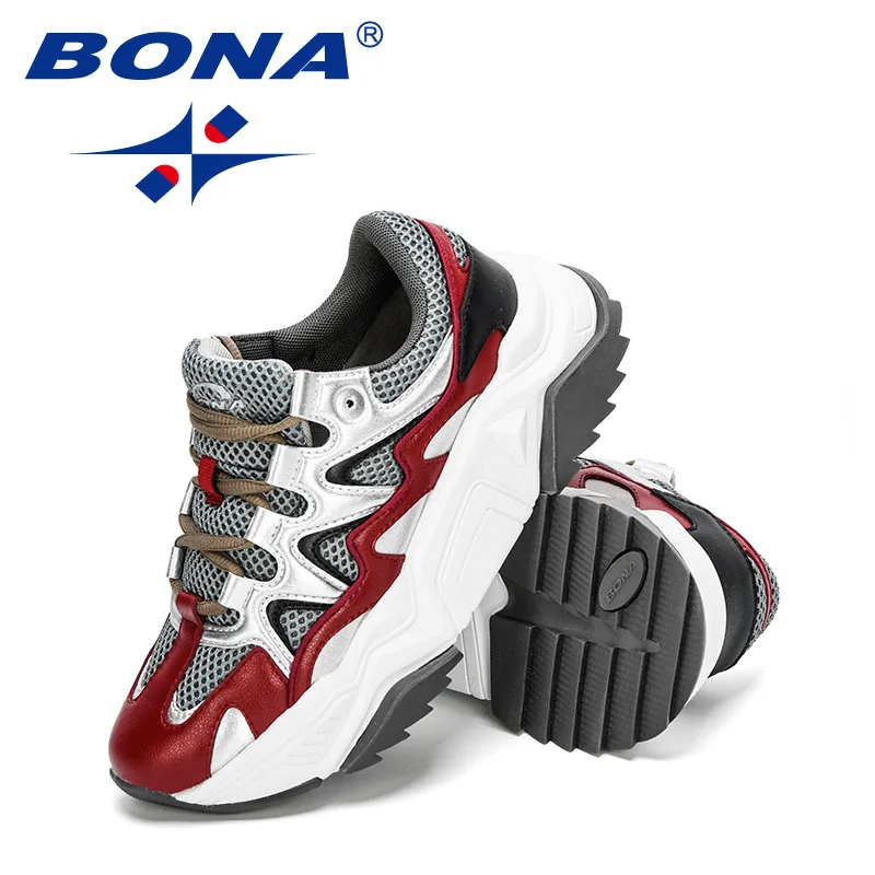 Кроссовки BONA женские на платформе Повседневная модная обувь для отдыха