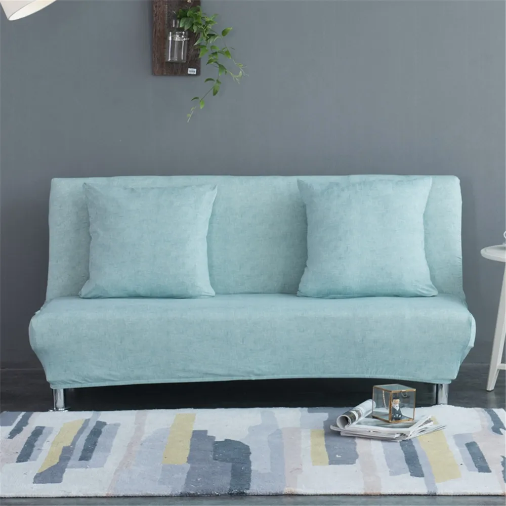 

Elastic Stretch Sofa Covers for Living Room Universal Armless Folding Couch Cover Futon Spandex Cover