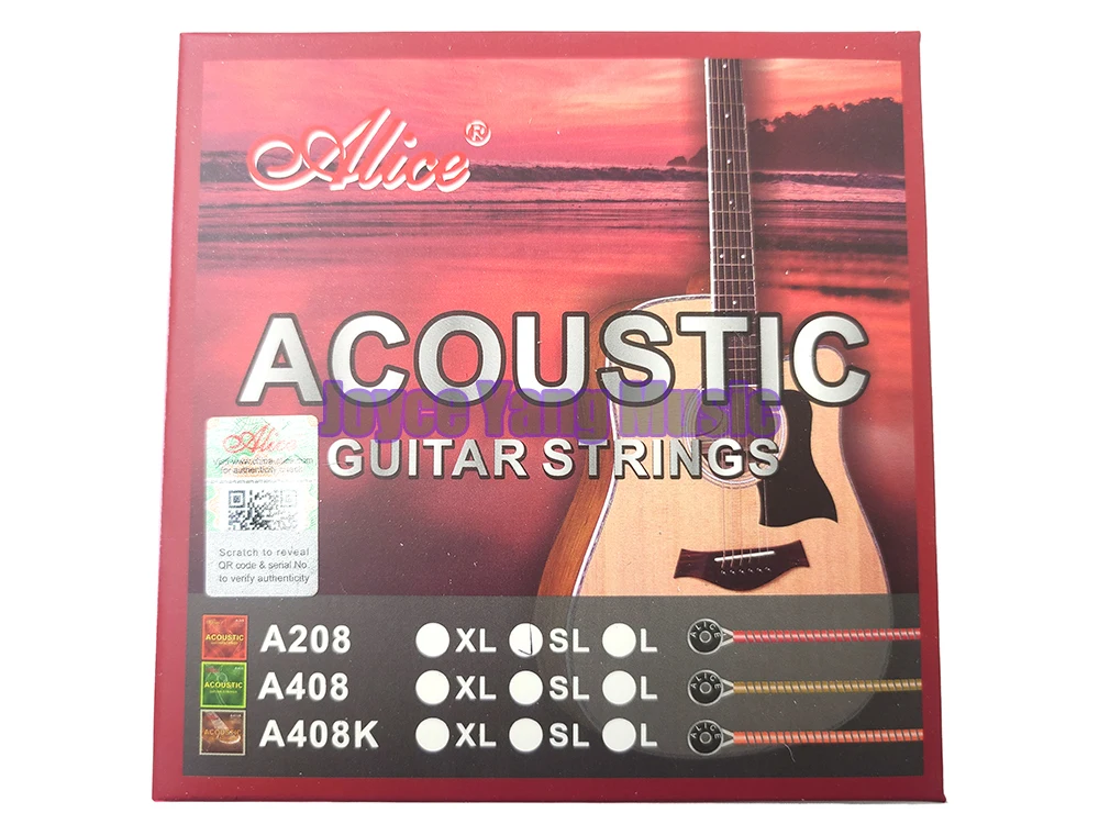 Струны Alice A208 для акустической гитары струны из сплава с ранами цвета фосфора и