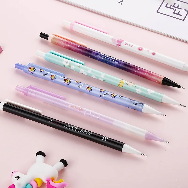 Механический карандаш Kawaii Cherry Press 4 шт./лот симпатичная автоматическая ручка для