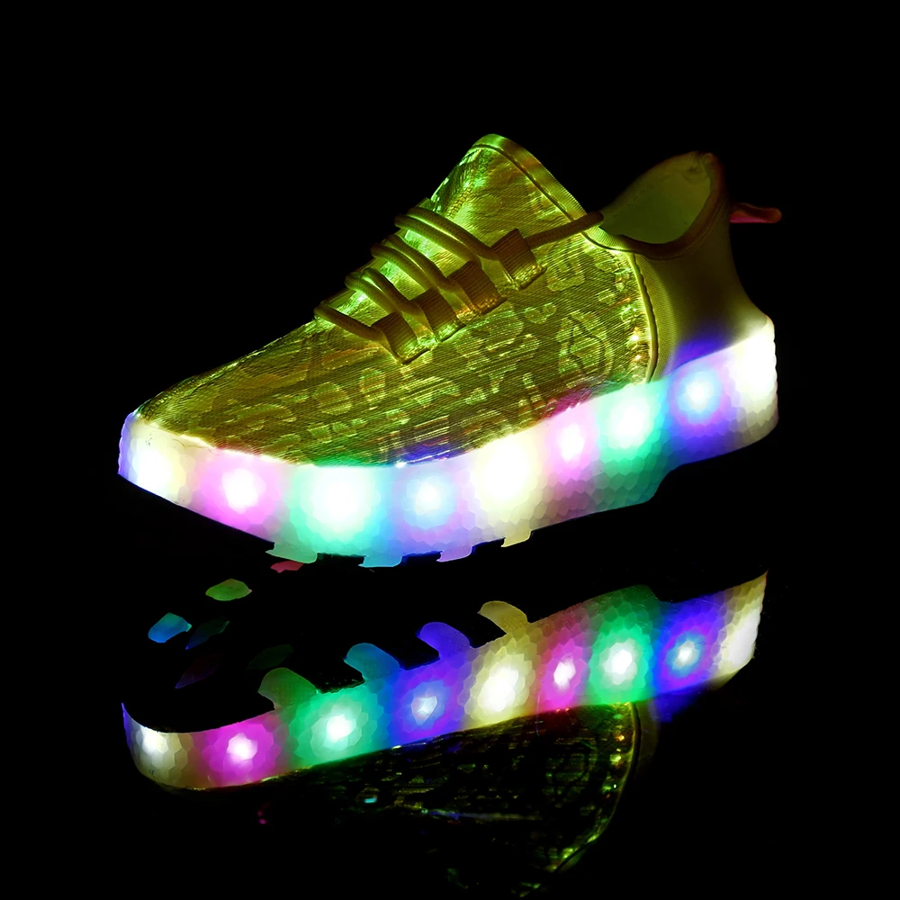 Новинка 2019 USB зарядка LED красочные детские модные кроссовки с одним/двумя колеса