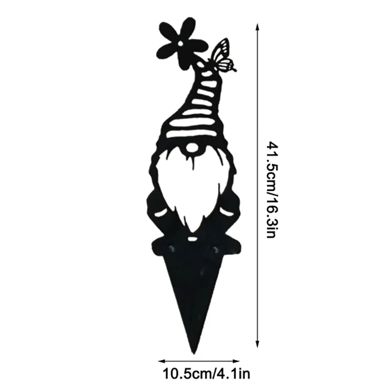 

4Pcs Branch Gnomes Decoration Metal Tree Art Metal Gnomes Garden Decoration Outdoor Decoracion