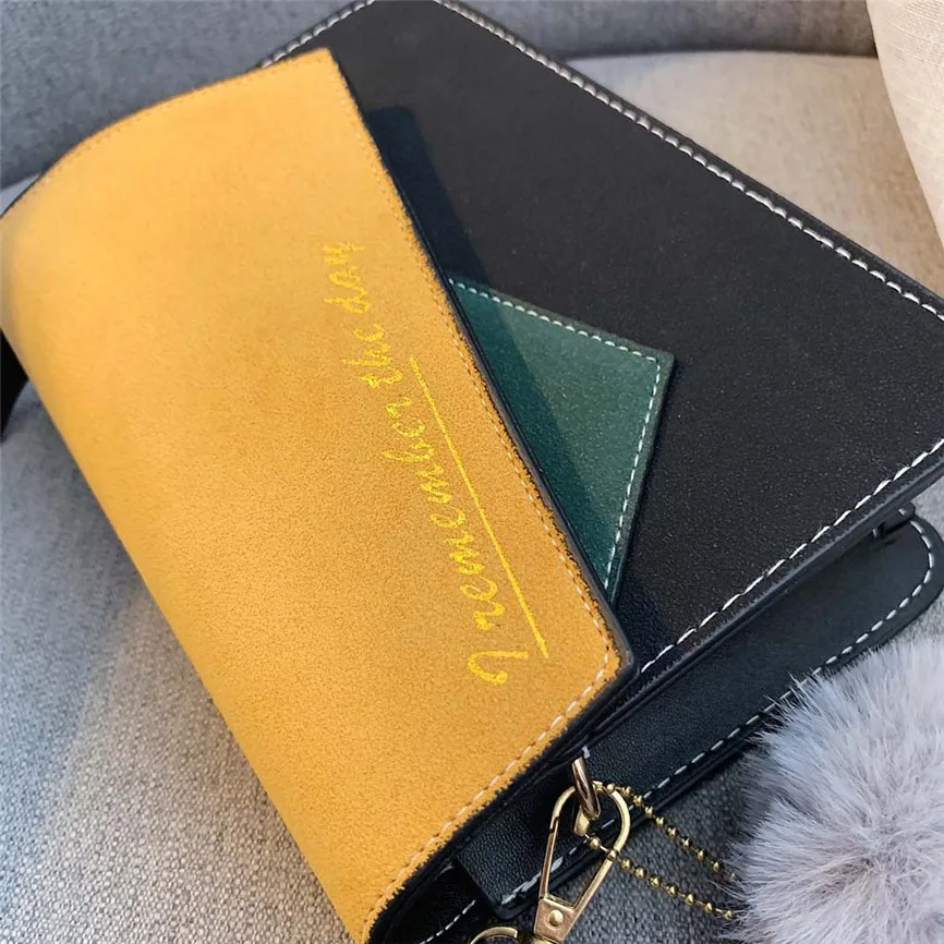 Bolso Mujer Женская Роскошная сумка на плечо контрастного цвета простая мессенджер