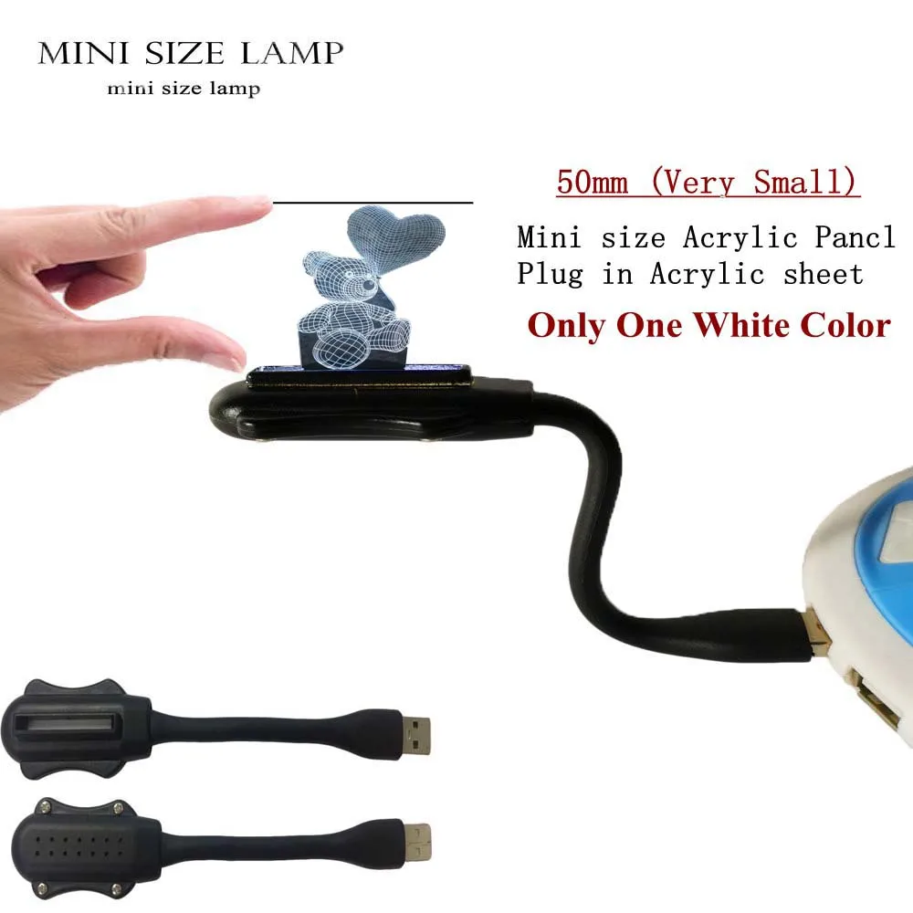 Mini Lamp Милые подарки для девочек 3D лампа медведь 7 Красочный меняющийся ночник с Рождеством мультяшный светильник декор для атмосфера спальни свет - Испускаемый цвет: Mini Lamp