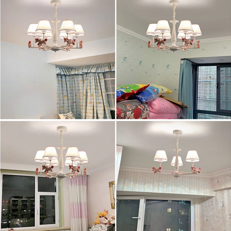 Американский учебный простой подвесной светильник детская комната люстра для