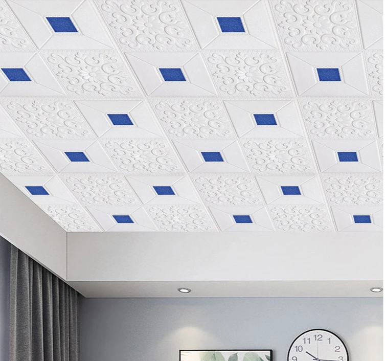 Самоклеящиеся 3D потолочные Настенные наклейки на крышу Потолочные Декоративные