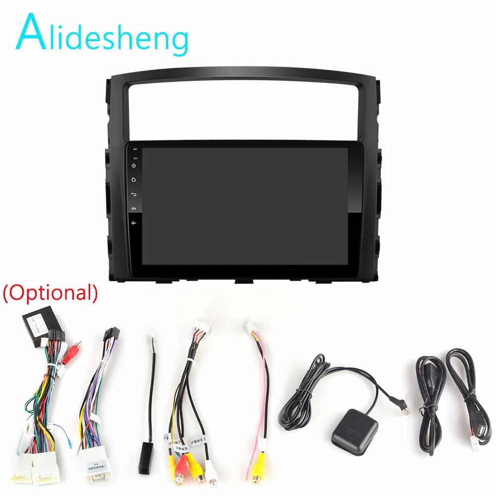 Автомобильный мультимедийный dvd плеер 2.5D 2Din Android 8.1GO GPS для Mitsubishi Pajero V97 2006 2014 радио
