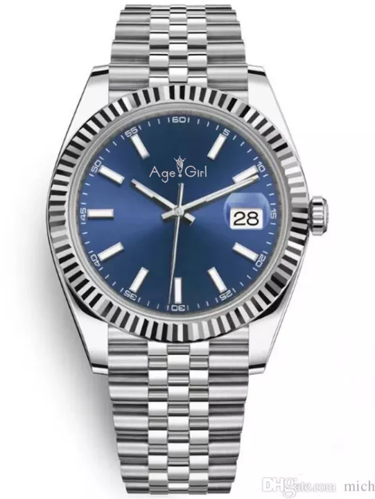 1 Роскошные брендовые Новые Мужские автоматические механические часы Datejust из нержавеющей стали сапфировые серебро розовое золото зеленый Рим Ограниченная серия часов - Цвет: 1