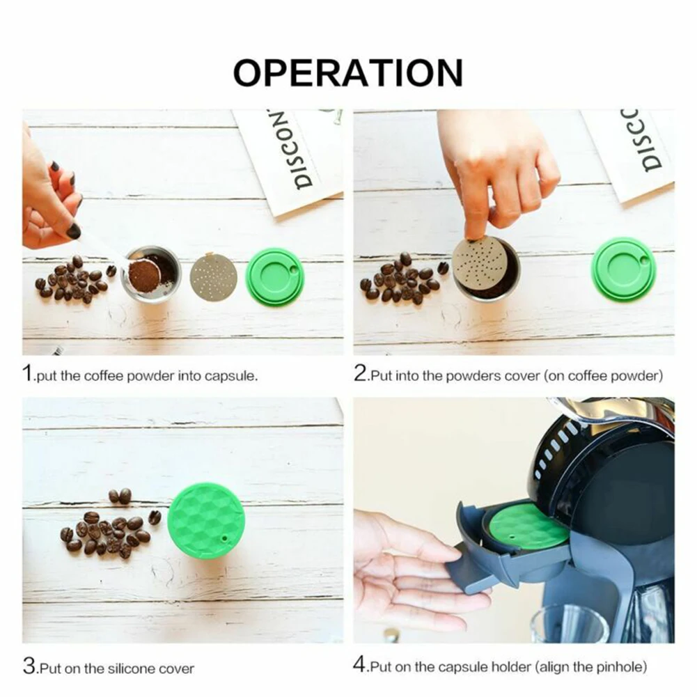 

Brush Coffee Capsule Capsule Pod For Dolce Gusto Nescafe Refillable Reusable Stainless Steel