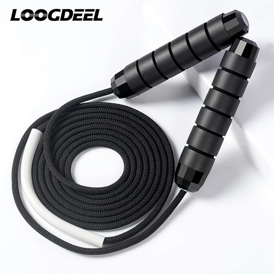 

Loogdeel Weight-Bearing Jump Rope Cotton Rope Fitness Exercise Training Skipping Rope Portable Fitness Equipment Body Building