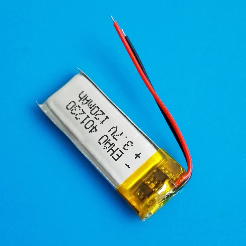 401230 3 7 V 120mAh литий-полимерный lipo перезаряжаемый Lipo аккумулятор для MP3 GPS bluetooth