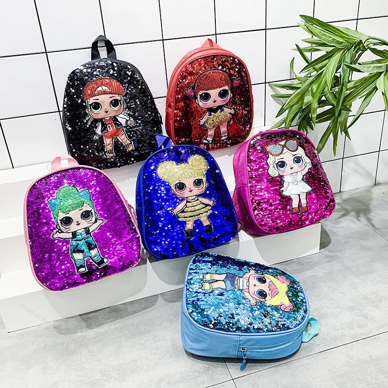 2019 год модный рюкзак Lol Surprise Dolls из искусственной кожи школьный с блестками для