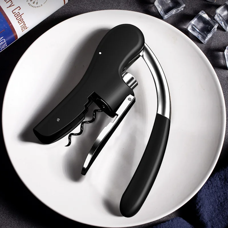 Ручной штопор из нержавеющей стали для винных бутылок прочный рычаг лучший стиль