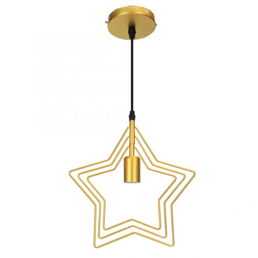 Подвесной светильник E27 светодиодный подвесной Подвесная лампа в форме звезды
