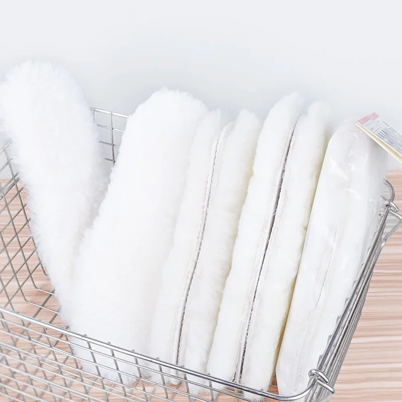 

Pure Wool Insoles Fur In Winter Cold Warm Health Care Shoe Accessories