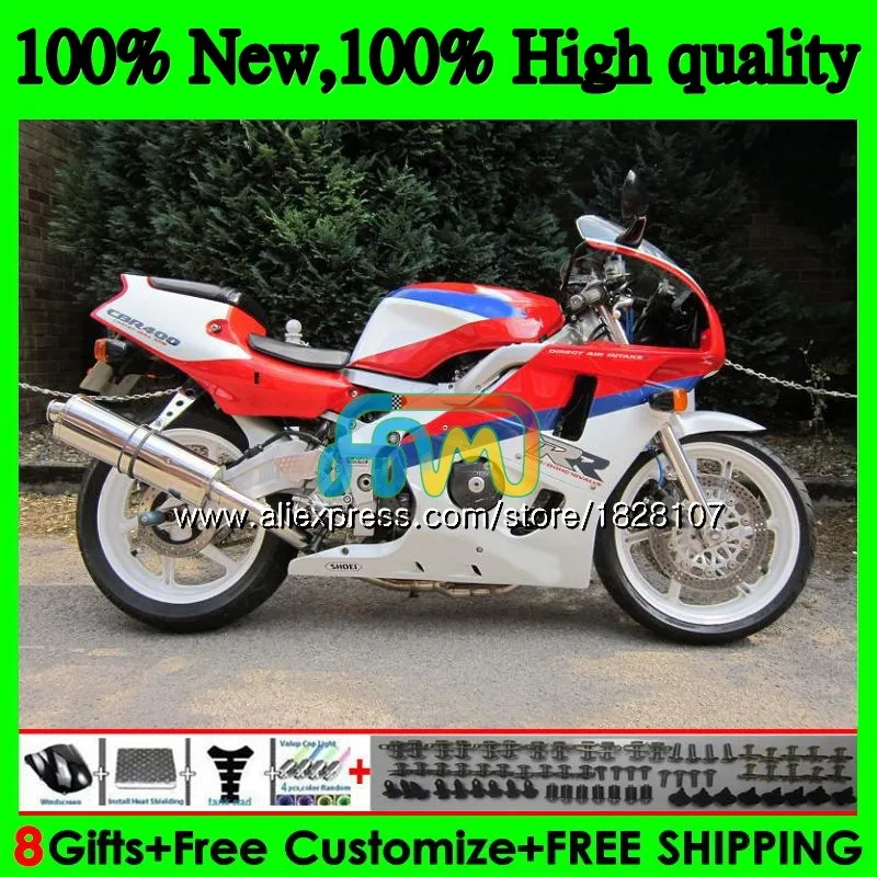 

NC29 Kit For HONDA CBR400 CBR 400 RR 400RR 94 95 96 97 98 Blue red hot 99 91BS.37 CBR400RR 1994 1995 1996 1997 1998 1999 Fairing