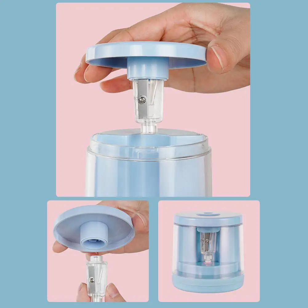 

Electric Pencil Sharpener 6-12mm Automatic&Anti-slip Pencil Sharpener Pencils Stationery Home Office School Supplies Switch