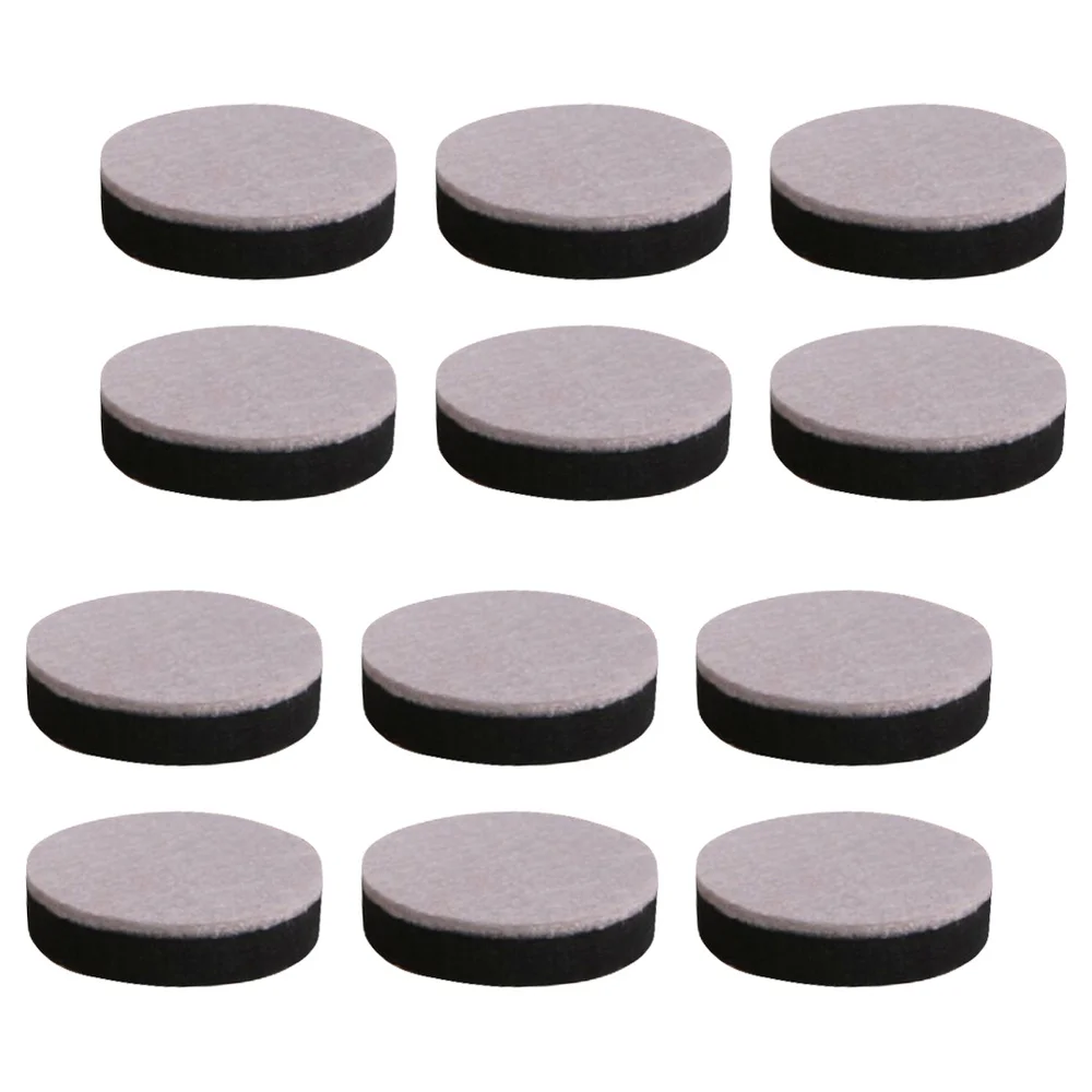

1 Set 12Pcs Felt Floor Protectors Table Furniture Feet Felt Pads (Black)