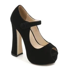 Туфли на высоком каблуке 2021 сезон весна-лето Новое Открытое платье с пряжкой; Большие размеры с острым носком Кеды женские с открытым Босоножки с открытым носком