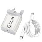 USB-кабель C2L C2C для быстрой зарядки Huawei, Samsung, Xiaomi, Iphone, 20 Вт, с вилкой Стандарта Австралии, ЕС, США, Великобритании, QC 3,0, PD