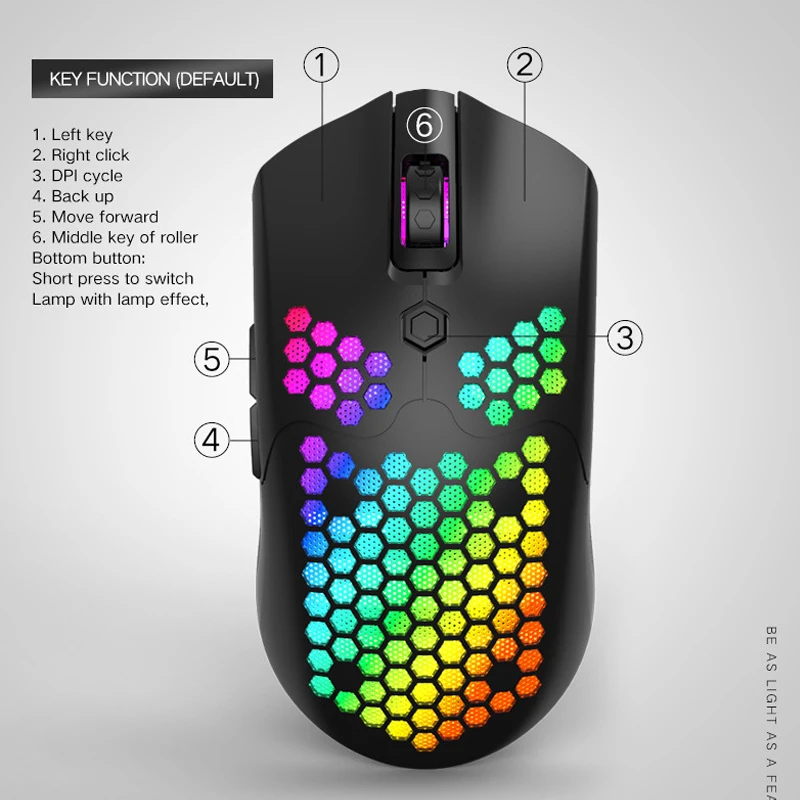 

2.4G Wireless Mouse Magic Portable Mini Ergonomic Silent Gaming Mouse for Computer Desktop Laptop Notebook Mac PC Gamer Mause