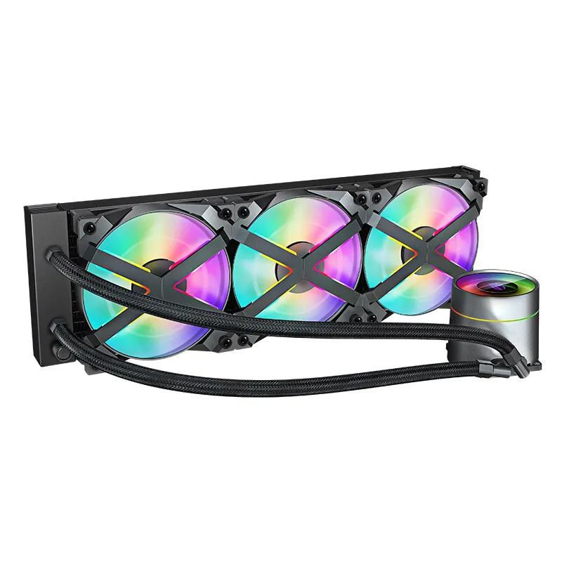 

DEEPCOOL CPU LIQUID COOLER Fort 360EX Integrated CPU Water Cooler Radiator ARGB Version Silent 3 ARGB Fans Support LGA1200/2011